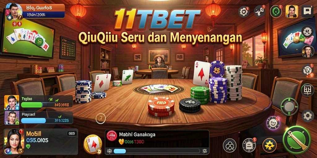 Tampilan gameplay QiuQiu yang menarik dan interaktif.