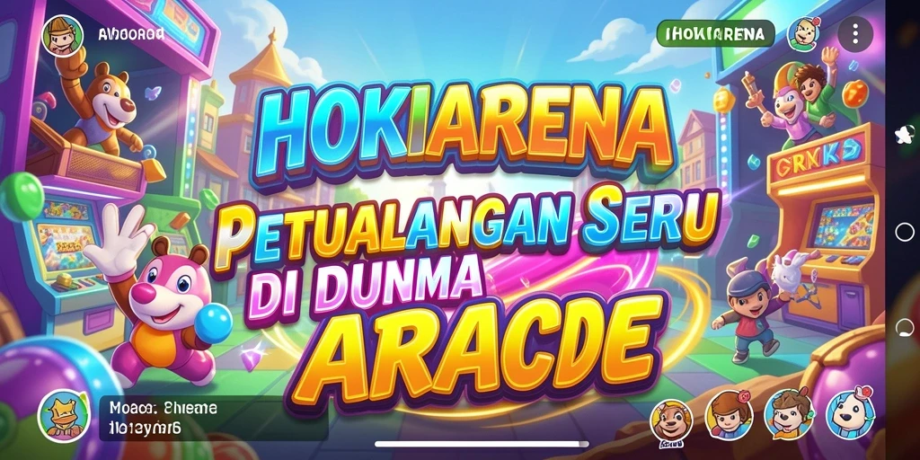 Screenshot gameplay HOKIARENA dengan aksi seru di level Arcade.