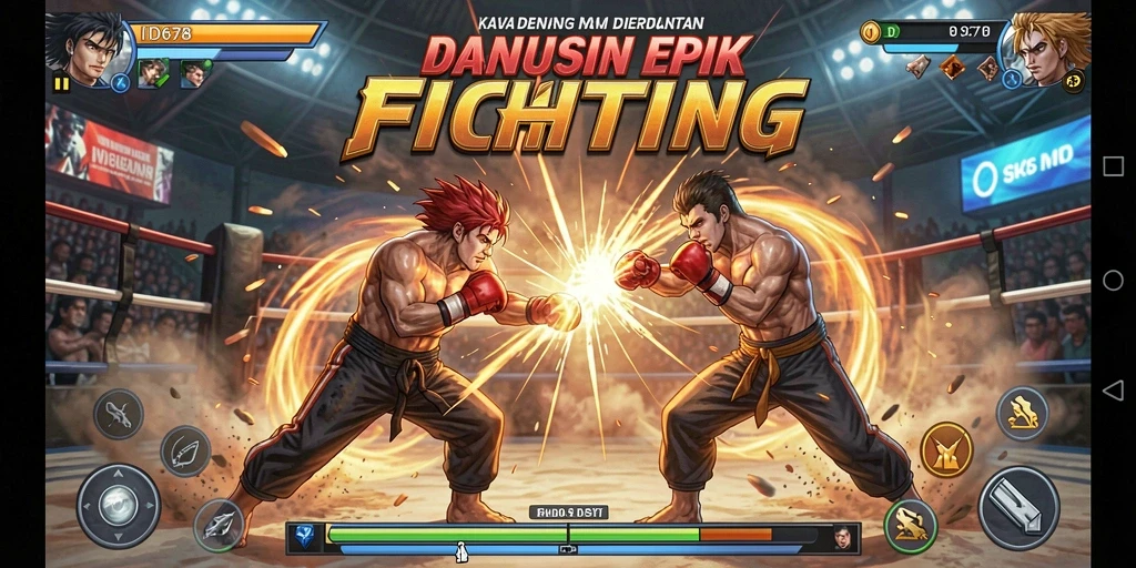 Tangkapan layar dari ID678 menampilkan pertarungan intens antar karakter.
