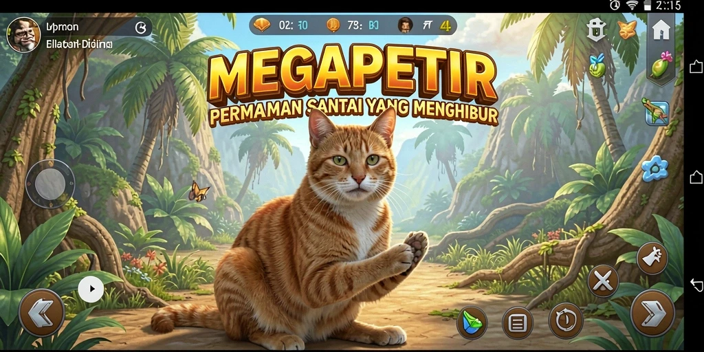 Gambaran menarik dari gameplay seru MEGAPETIR.
