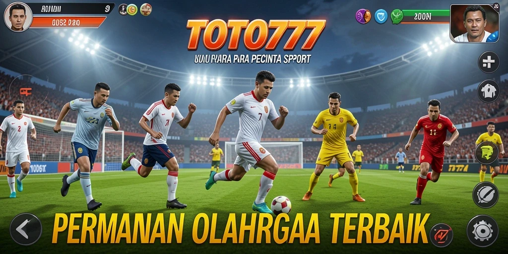 Tampilan gameplay TOTO777 dengan aksi olahraga yang mendebarkan.
