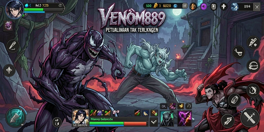Tampilan gameplay yang seru dan memukau dari VENOM889.